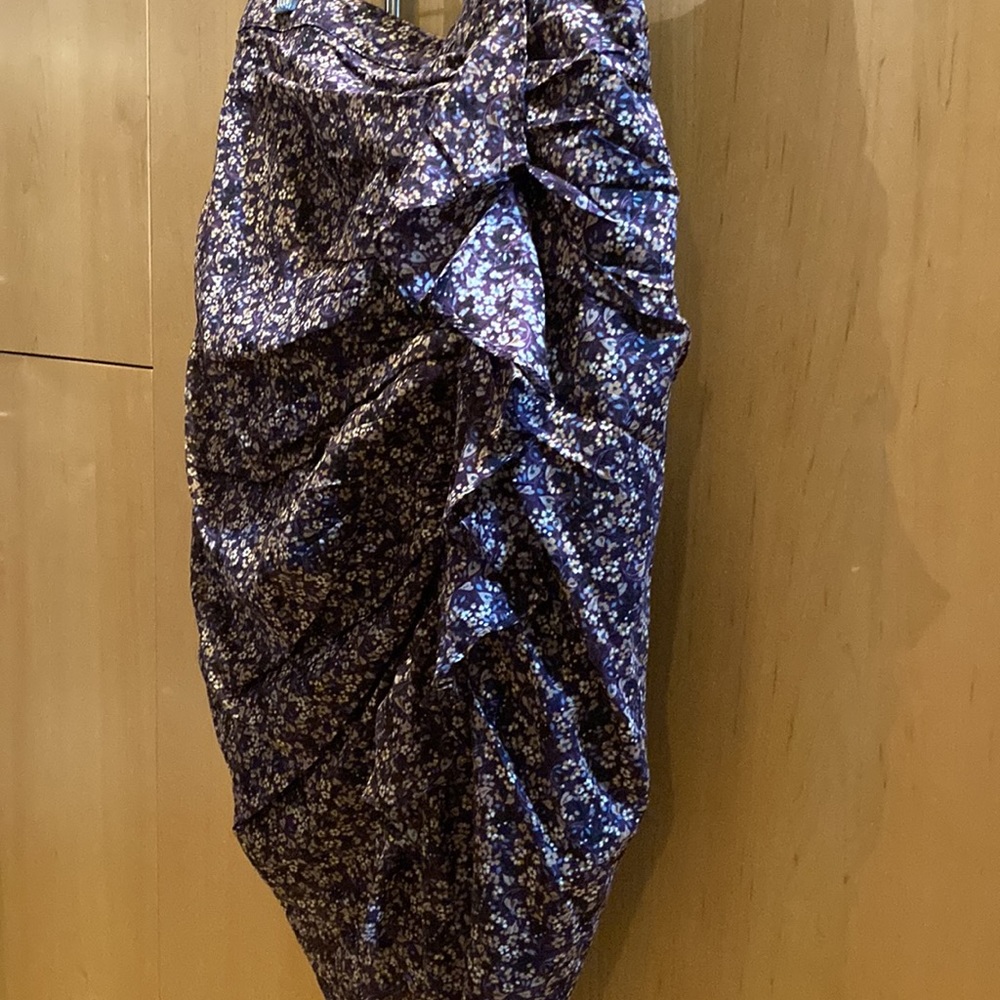 Masscob cotton women’s skirt size 38 with front gathered ruffle